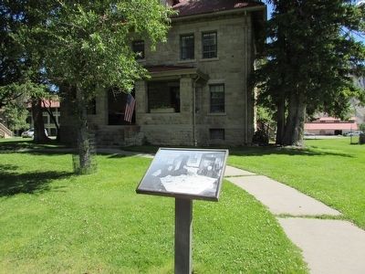 Marker at Old Fort Yellowstone. Click for full size. Marker at Old Fort Yellowstone image. Click for full size.
