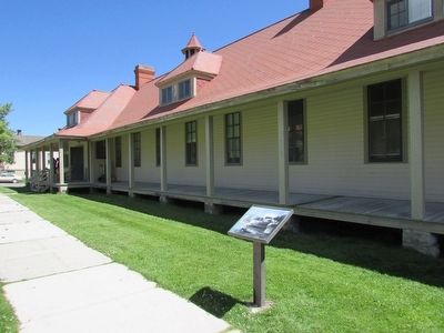 Marker at Old Fort Yellowstone. Click for full size. Marker at Old Fort Yellowstone image. Click for full size.