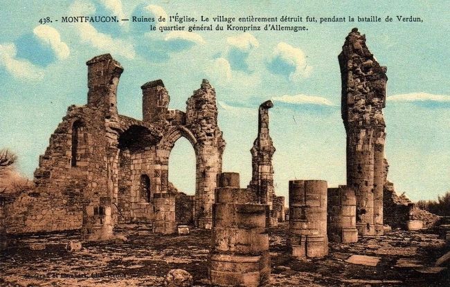 ImagesDéfense - Montfaucon-d'Argonne. Les ruines de l'église. [légende d'origine