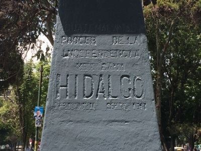 Miguel Hidalgo y Costilla monument inscription image. Click for full size.