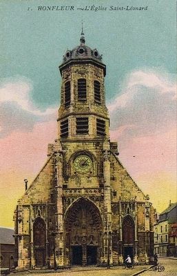 <i>Honfleur - L'Eglise Saint-L�onard </i> image. Click for full size.