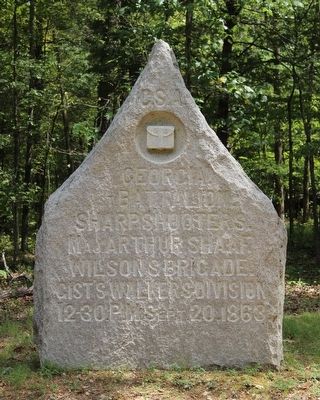 1st Battalion Georgia Sharpshooters Marker. Click for full size. 1st Battalion Georgia Sharpshooters Marker image. Click for full size.