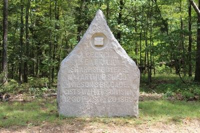 1st Battalion Georgia Sharpshooters Marker. Click for full size. 1st Battalion Georgia Sharpshooters Marker image. Click for full size.