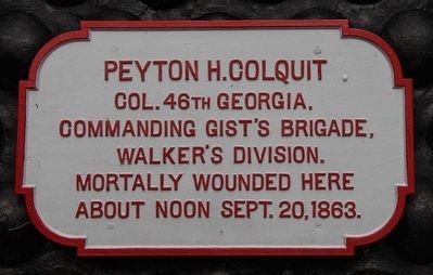 Peyton H. Colquit Memorial Shell Monument Marker. Click for full size. Peyton H. Colquit Memorial Shell Monument Marker image. Click for full size.