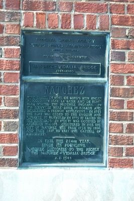 Natchez Marker. Click for full size. Natchez Marker image. Click for full size.