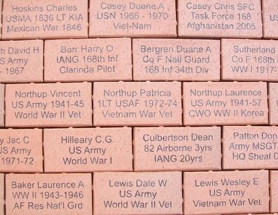 Company "F" Memorial Park Veterans Memorial Pavers. Click for full size. Company "F" Memorial Park Veterans Memorial Pavers image. Click for full size.
