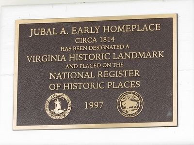 Jubal A. Early Homeplace Marker image. Click for full size.
