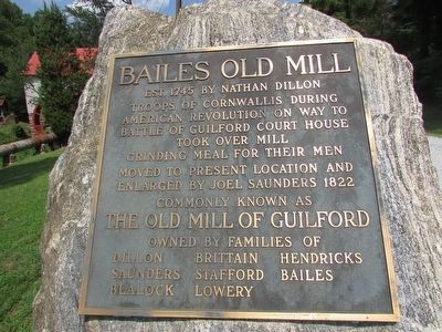 Bailes Old Mill Marker. Click for full size. Bailes Old Mill Marker image. Click for full size.