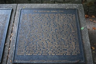 The Confederate Attack, Cont. Marker image. Click for full size.
