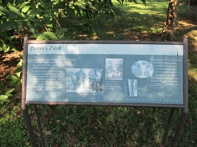 Peirce's Park Marker image. Click for full size.