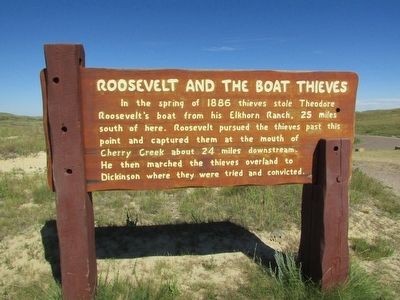 Roosevelt and the Boat Thieves Marker image. Click for full size.