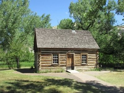 Theodore Roosevelt's Maltese Cross Ranch Cabin image. Click for full size.
