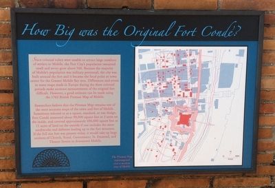 How Big was the Original Fort Cond? Marker image. Click for full size.