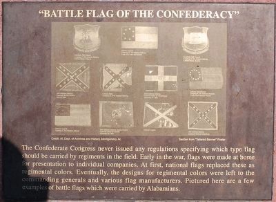 "Battle Flag of the Confederacy" Marker. Click for full size. "Battle Flag of the Confederacy" Marker image. Click for full size.