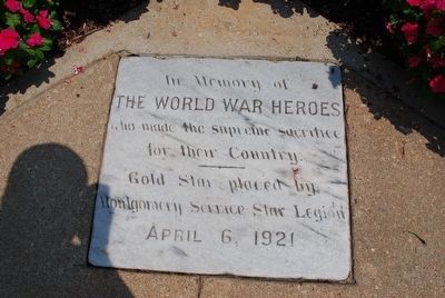World War I Memorial Marker. Click for full size. World War I Memorial Marker image. Click for full size.