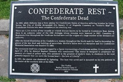 Confederate Rest Marker image. Click for full size.