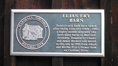 Elias Fry Barn Marker image. Click for full size.