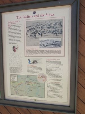 The Soldiers and the Sioux Marker. Click for full size. The Soldiers and the Sioux Marker image. Click for full size.