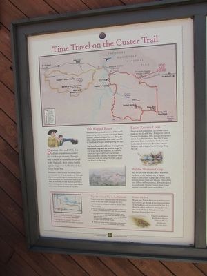 Time Travel on the Custer Trail Marker image. Click for full size.