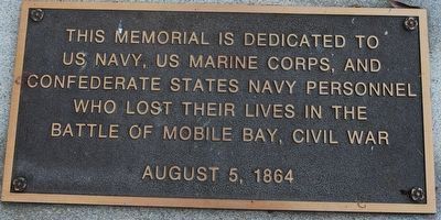 Battle of Mobile Bay Memorial Marker image. Click for full size.