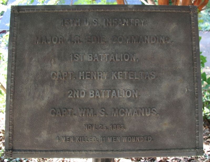 15th United States Infantry Marker. Click for full size. 15th United States Infantry Marker image. Click for full size.