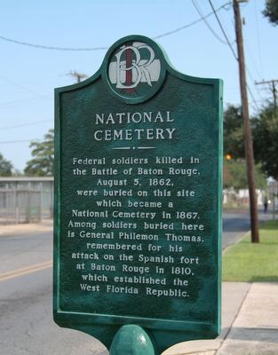 National Cemetery Marker. Click for full size. National Cemetery Marker image. Click for full size.