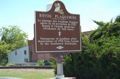 Bayou Plaquemine Marker image. Click for full size.