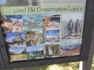 . . . and His Conservation Legacy (Bottom of Marker) image. Click for full size.