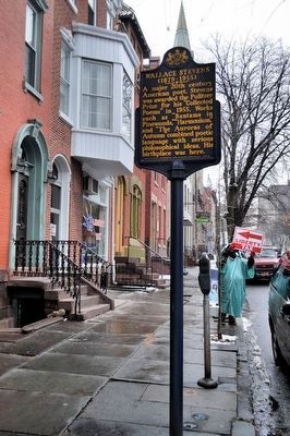 Wallace Stevens Marker. Click for full size. Wallace Stevens Marker image. Click for full size.