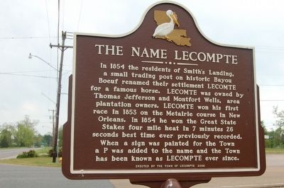 The Name Lecompte Marker. Click for full size. The Name Lecompte Marker image. Click for full size.