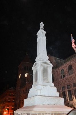 The Soldiers and Sailors Monument Marker. Click for full size. The Soldiers and Sailors Monument Marker image. Click for full size.