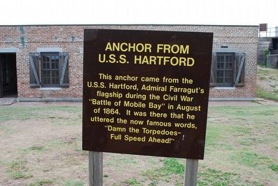 Anchor From U.S.S. Hartford Marker. Click for full size. Anchor From U.S.S. Hartford Marker image. Click for full size.