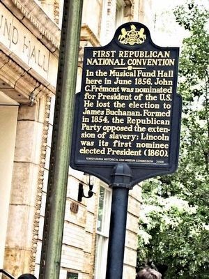 First Republican National Convention Marker image. Click for full size.