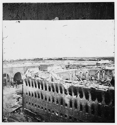 Fort Morgan, Alabama. Ruins of fort. image. Click for full size.