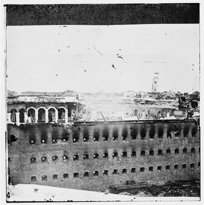 Fort Morgan, Alabama. Ruins of fort. Looking south-west image. Click for full size.