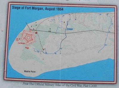 Siege of Fort Morgan August 1864 image. Click for full size.