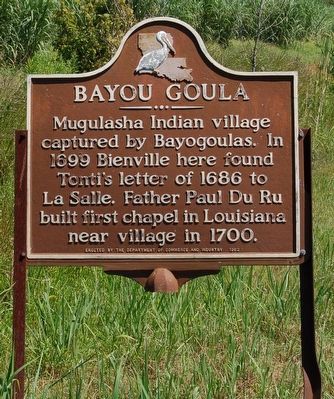 Bayou Goula Marker image. Click for full size.