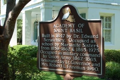 Academy of St. Basil Marker. Click for full size. Academy of St. Basil Marker image. Click for full size.