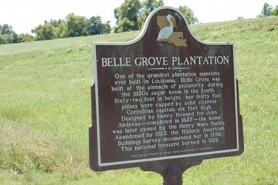 Belle Grove Plantation Marker image. Click for full size.