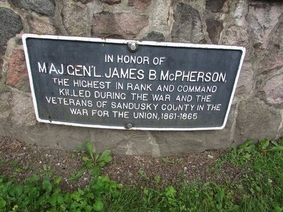 Maj. Genl. James B. McPherson Marker. Click for full size. Maj. Genl. James B. McPherson Marker image. Click for full size.