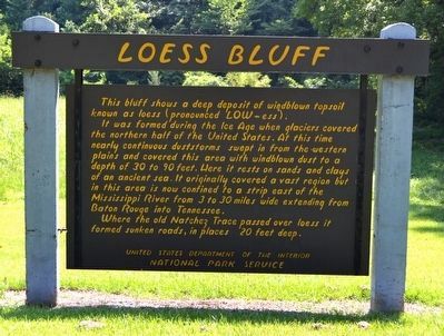 Loess Bluff Marker image. Click for full size.