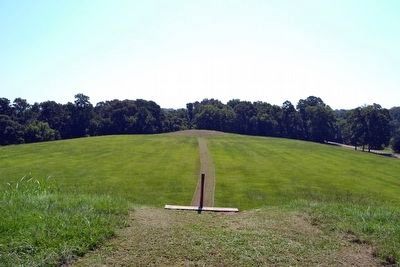 Primary Platform Viewed from<br>Top of Secondary Mound image. Click for full size.