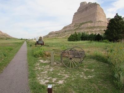 Handcart on the Oregon Trail image. Click for full size.