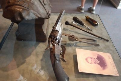 Admiral Raphael Semmes- Museum of Mobile- Revolver & Photo image. Click for full size.