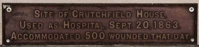 Site of Crutchfield House Marker image. Click for full size.
