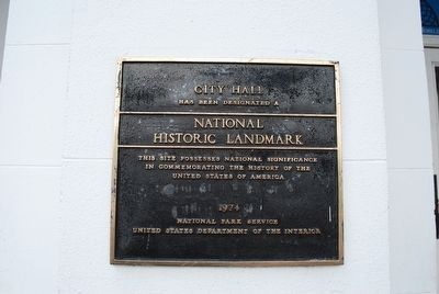 Other City Hall Marker. Click for full size. Other City Hall Marker image. Click for full size.
