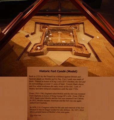 The Museum of Mobile- Fort Cond Model image. Click for full size.