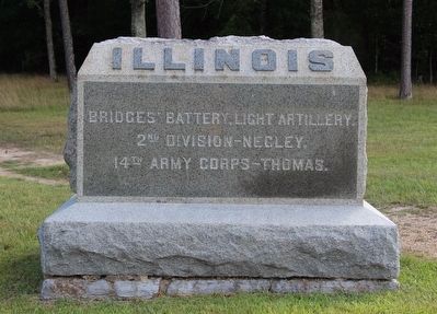 Bridge's Illinois Battery-Light Artillery Marker. Click for full size. Bridge's Illinois Battery-Light Artillery Marker image. Click for full size.