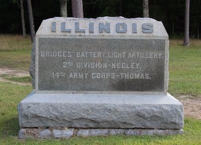 Bridge's Illinois Battery-Light Artillery Marker image. Click for full size.