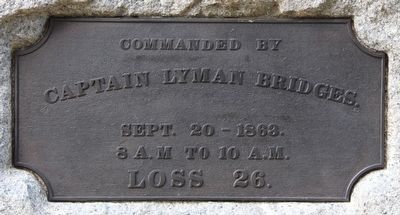 Bridge's Illinois Battery-Light Artillery Marker. Click for full size. Bridge's Illinois Battery-Light Artillery Marker image. Click for full size.